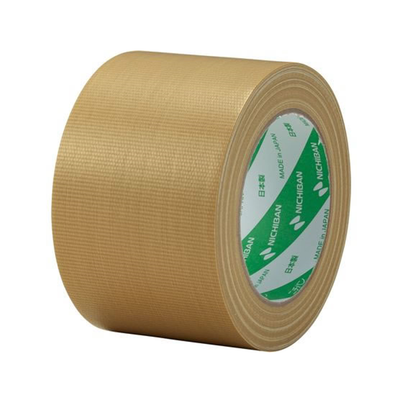 ニチバン 布粘着テープ 75mm×25m 黄土 121N-75 1巻（ご注文単位1巻）【直送品】