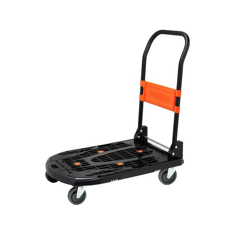 トラスコ 樹脂台車 新型カルティオ 折畳 黒 MPK-780 1台（ご注文単位1台）【直送品】