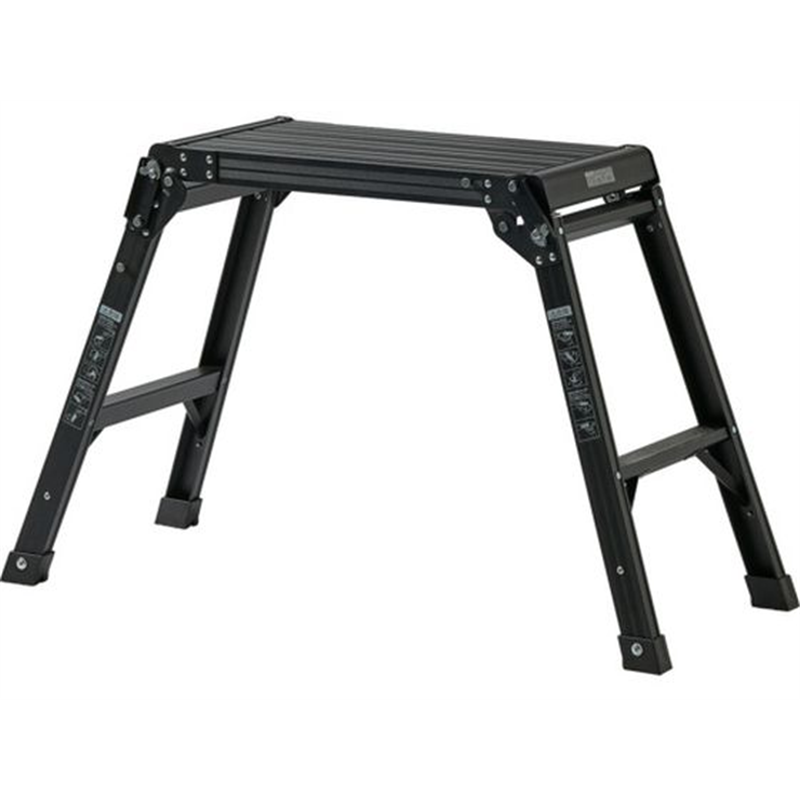 天馬 アルミ作業台2段 ブラック 812004239 1台（ご注文単位1台）【直送品】