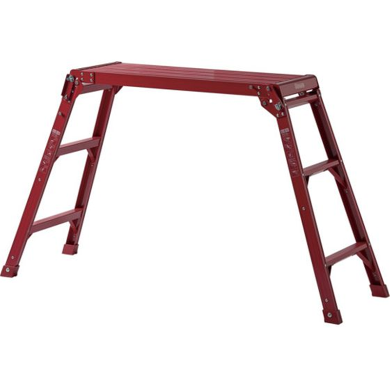 天馬 アルミ作業台3段 レッド 812004240 1台（ご注文単位1台）【直送品】