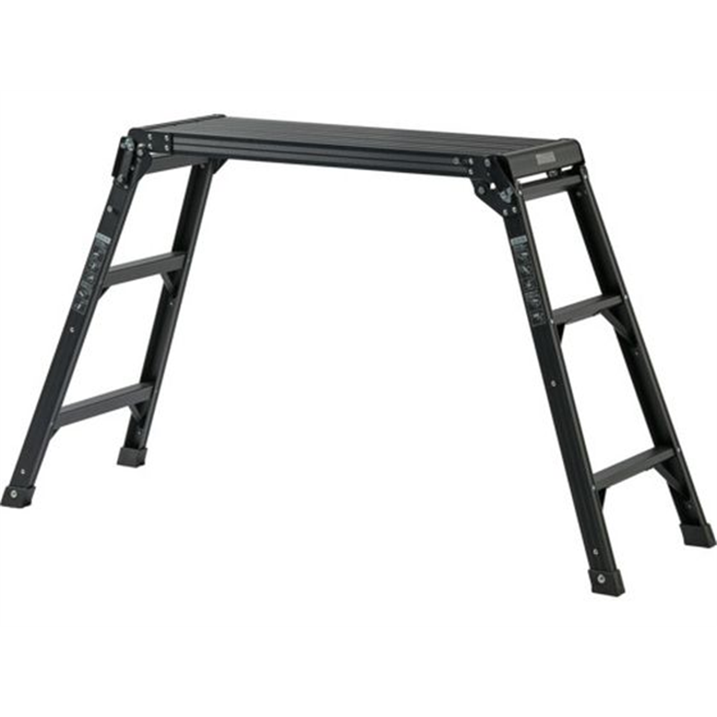 天馬 アルミ作業台3段 ブラック 812004241 1台（ご注文単位1台）【直送品】