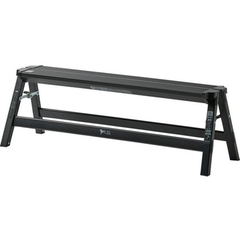 天馬 アルミワイド踏み台1段 ブラック 812004249 1台(ご注文単位1台)【直送品】