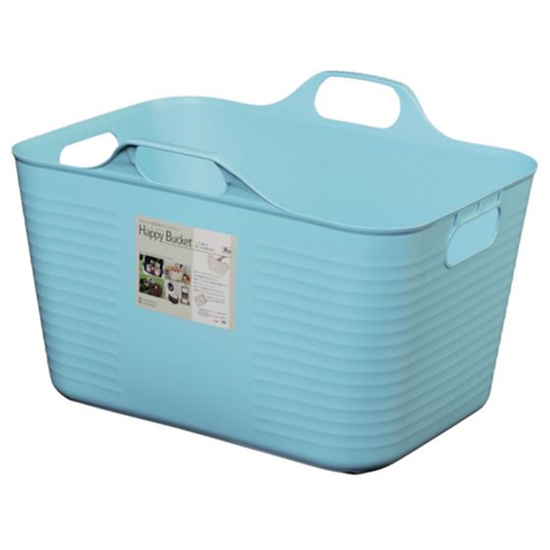 ヒマラヤ化学 ハッピーバケット 角 1508 M型 ブルー 458×360×306 1個(ご注文単位1個)【直送品】