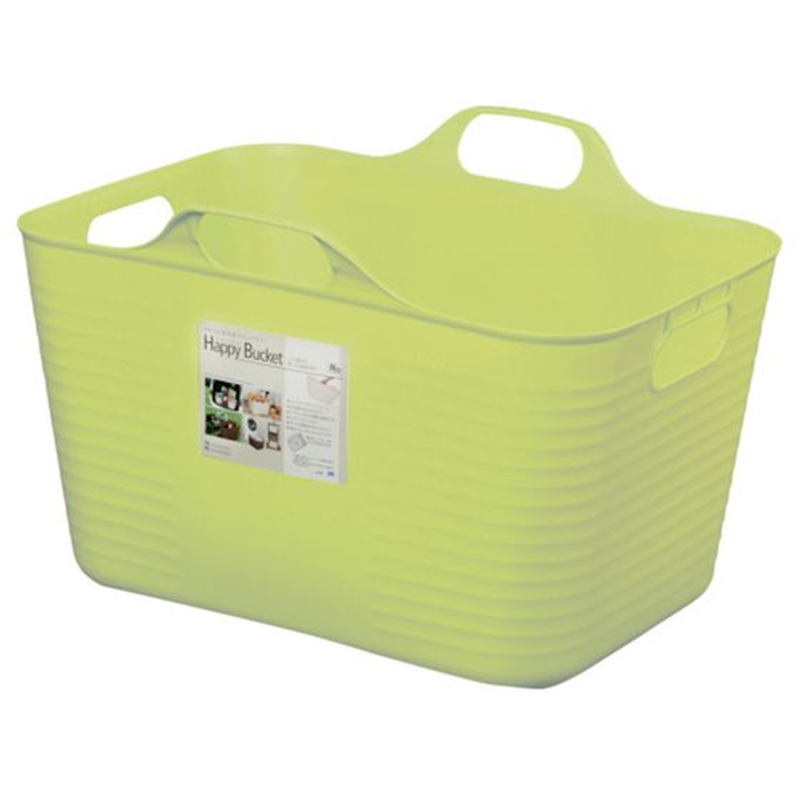 ヒマラヤ化学 ハッピーバケット 角 1508 M型 グリーン 1個(ご注文単位1個)【直送品】