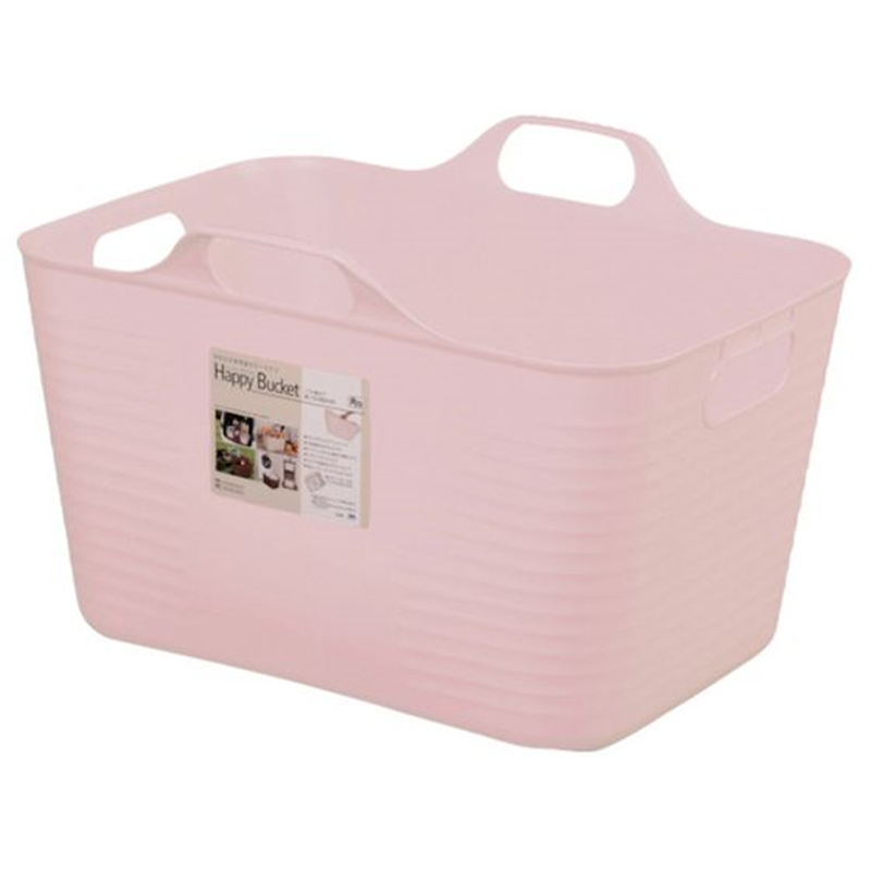 ヒマラヤ化学 ハッピーバケット 角 1508 M型 ピンク 458×360×306 1個(ご注文単位1個)【直送品】