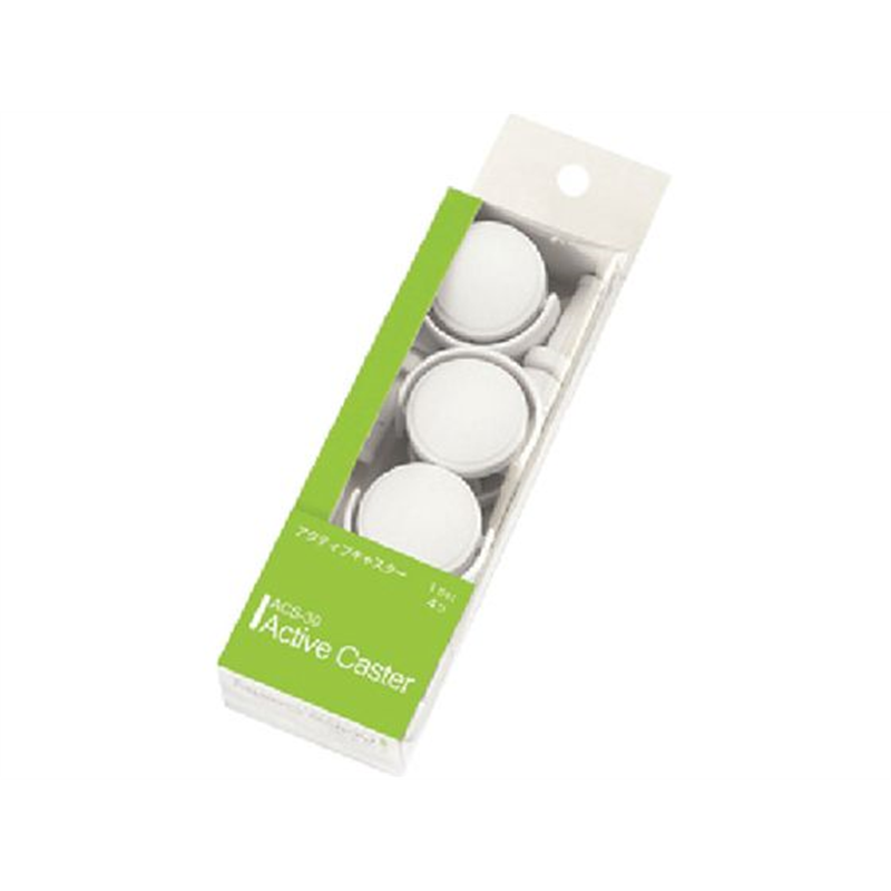 SANKA アクティブキャスター ホワイトACS-30 1セット（ご注文単位1セット）【直送品】