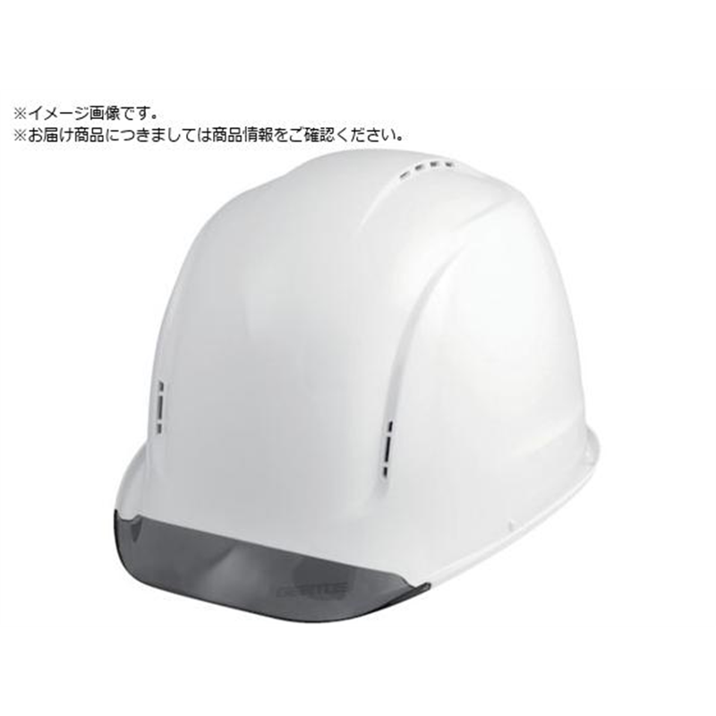 GENTOS GRIT ヘッドライト一体化可能ヘルメット 成型内装タイプ 白 1個（ご注文単位1個）【直送品】