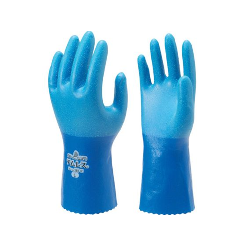 ショーワ ポリウレタン手袋 No281テムレス ブルー LLサイズ NO281-LL 1双（ご注文単位1双）【直送品】