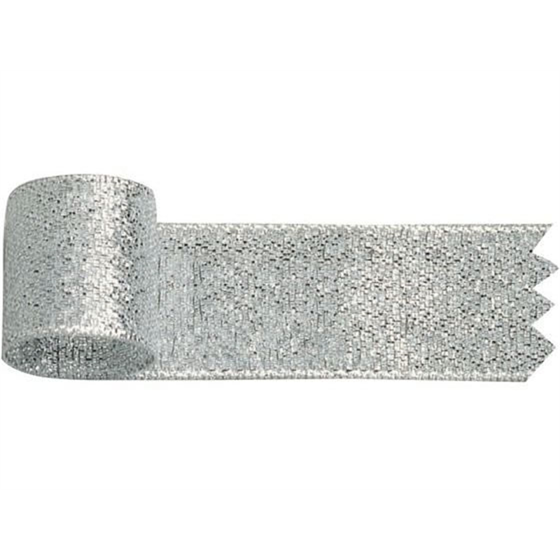 ササガワ リボン グランドメタル 銀 18mm×20m 50-7401 1巻（ご注文単位1巻）【直送品】