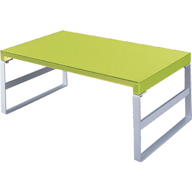 リヒトラブ 机上台 幅390mmハイタイプ 黄緑 A7331-6 1台(ご注文単位1台)【直送品】