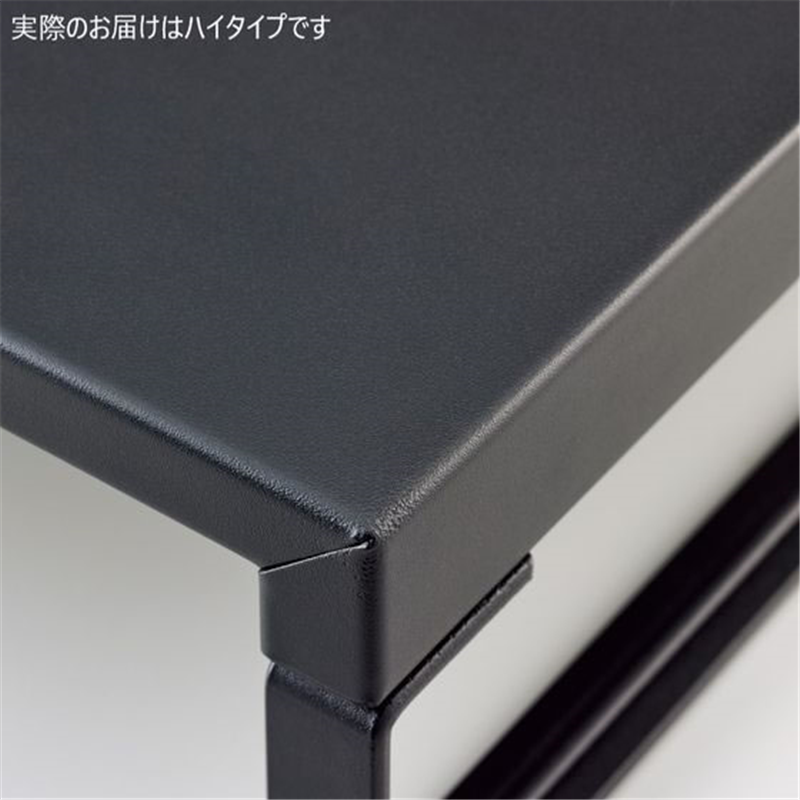 リヒトラブ 机上台 幅390mm ハイタイプ マットブラック A7331-124 1台（ご注文単位1台）【直送品】