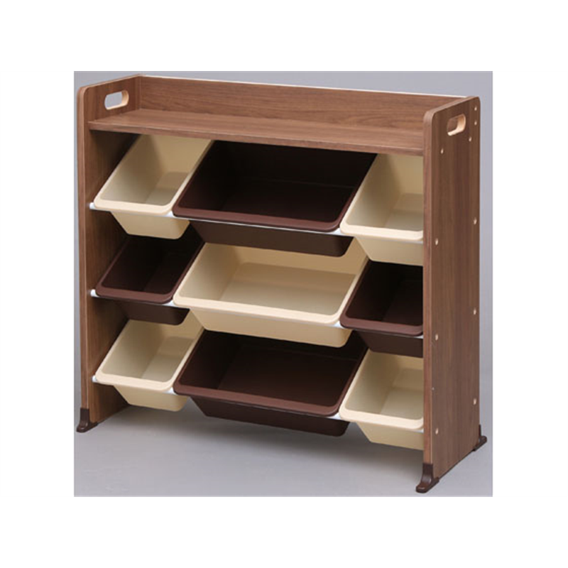 アイリスオーヤマ 天板付キッズトイハウスラック ブラウン TKTHR-39 1台（ご注文単位1台）【直送品】