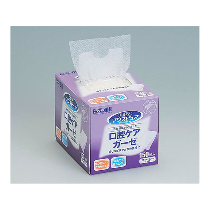 川本産業 マウスピュア(R)口腔ケアガーゼ  039-102400-00 1箱（ご注文単位1箱）【直送品】