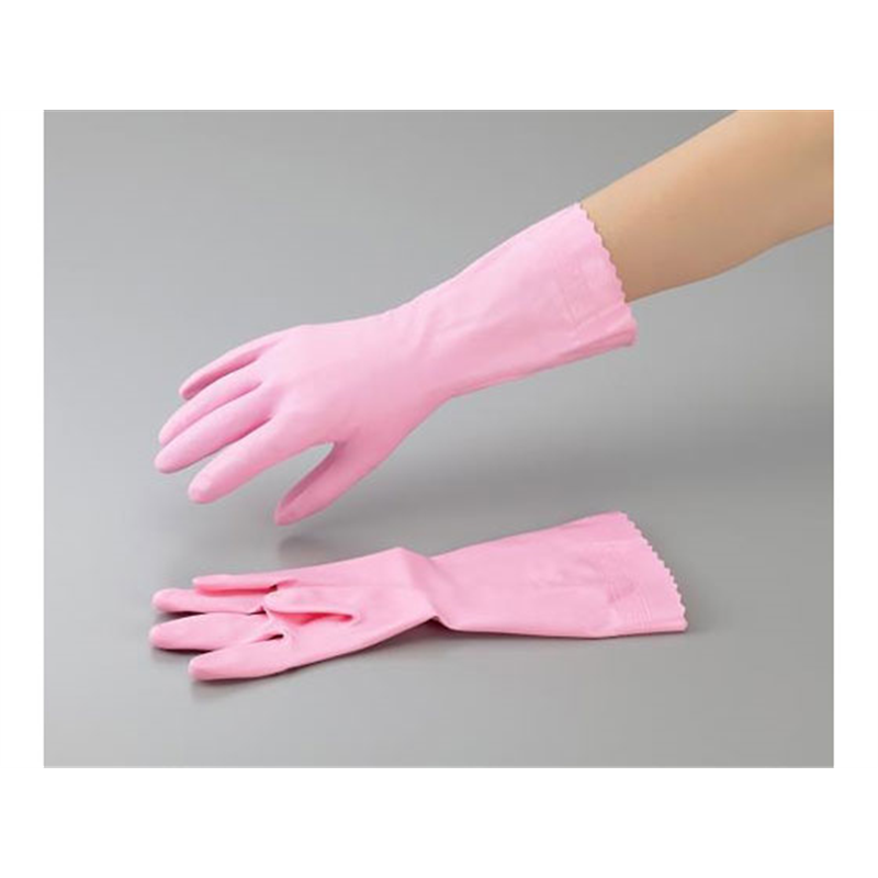 ショーワグローブ ビニール裏毛付き手袋 中厚手 M ピンク 1双 1双（ご注文単位1双）【直送品】