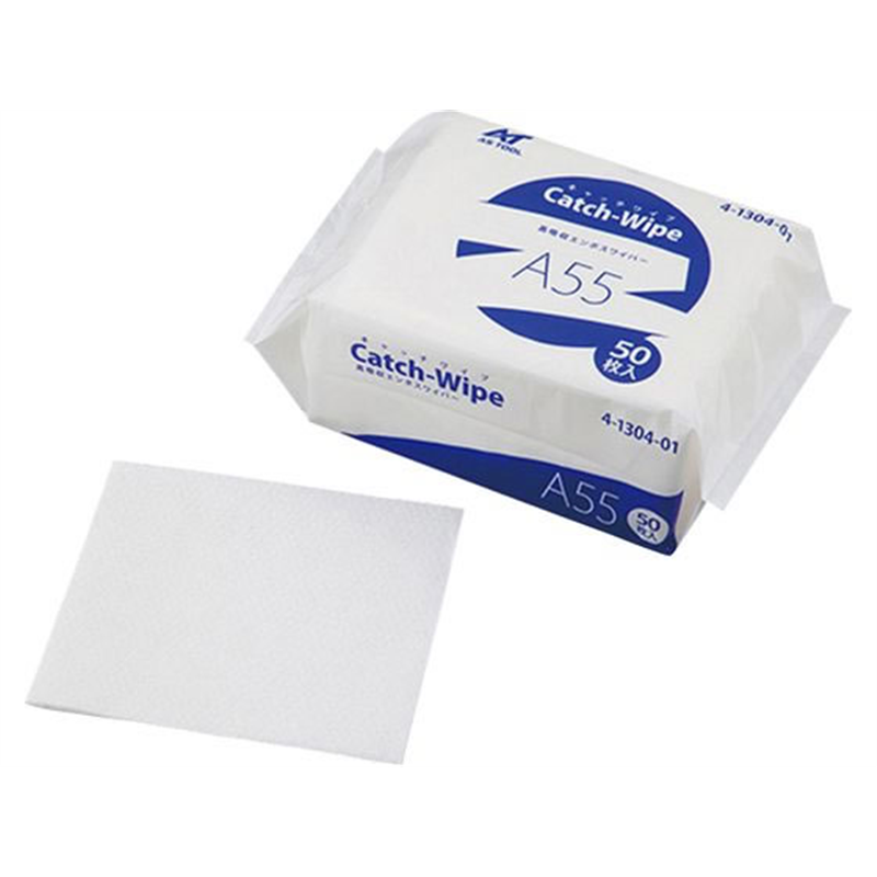 アズワン キャッチワイプ 高吸収エンボスワイパー 55g 50枚入 1袋（ご注文単位1袋）【直送品】