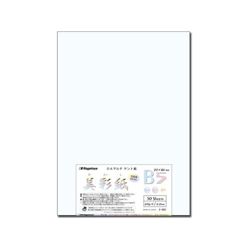 長門屋商店 美彩紙 B5[209g] 50枚 ナ-961 1袋（ご注文単位1袋）【直送品】