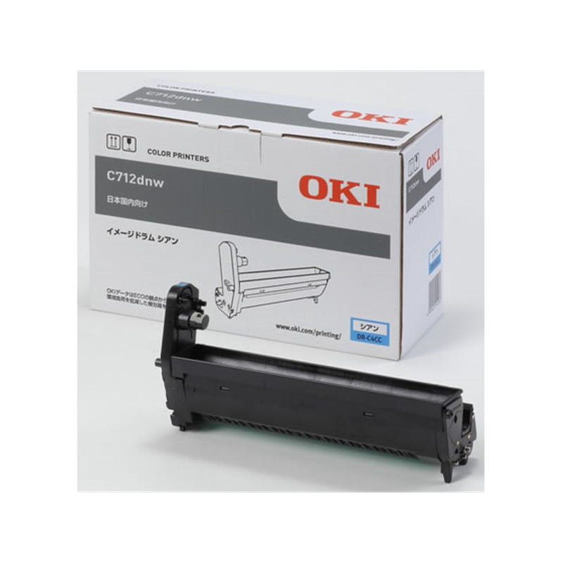 ＯＫＩ イメージドラム シアン DR-C4CC 1本（ご注文単位1本）【直送品】