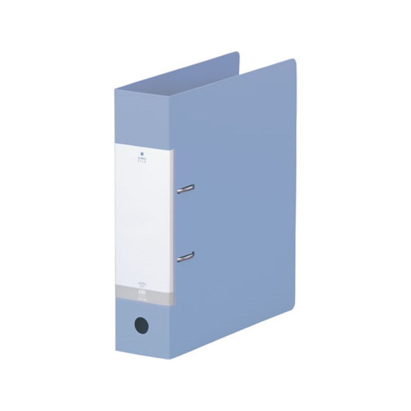 リヒトラブ D型リングファイル A4タテ 背幅74mm 水 G2280-14 1冊（ご注文単位1冊）【直送品】