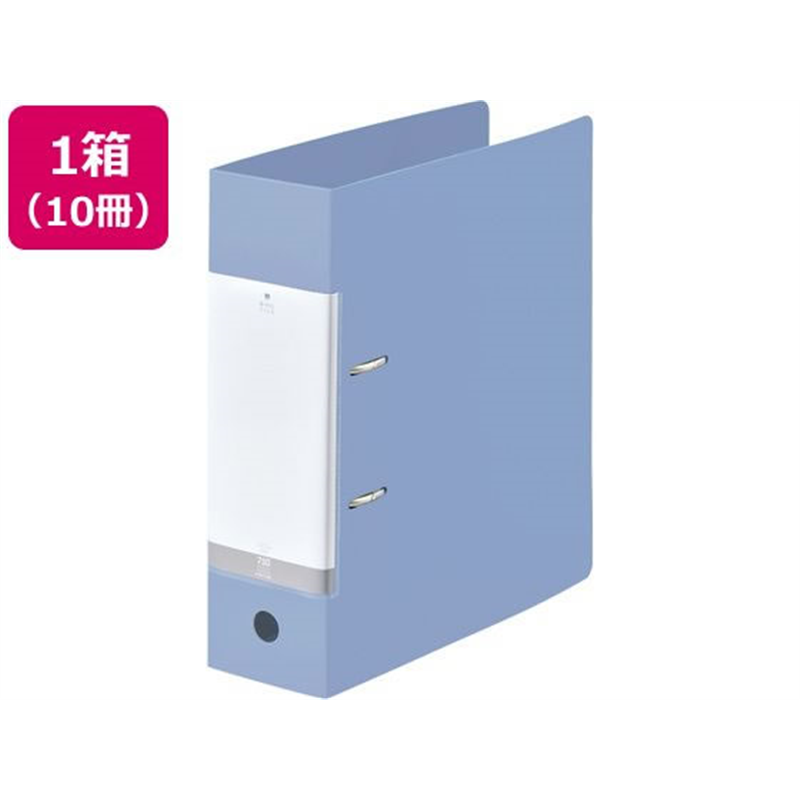 リヒトラブ D型リングファイル A4タテ 背幅88mm 水 10冊 G2290-1 1箱（ご注文単位1箱）【直送品】