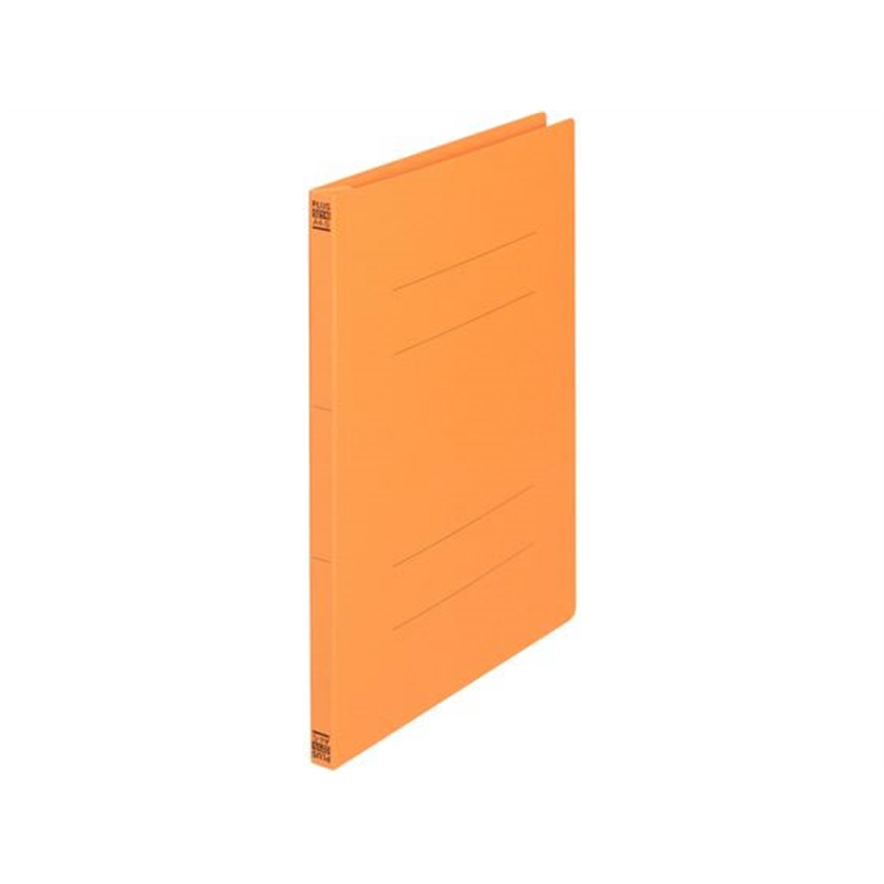 プラス フラットファイル 樹脂とじ具 A4-S オレンジ 3冊 NO.023NP 1パック（ご注文単位1パック）【直送品】