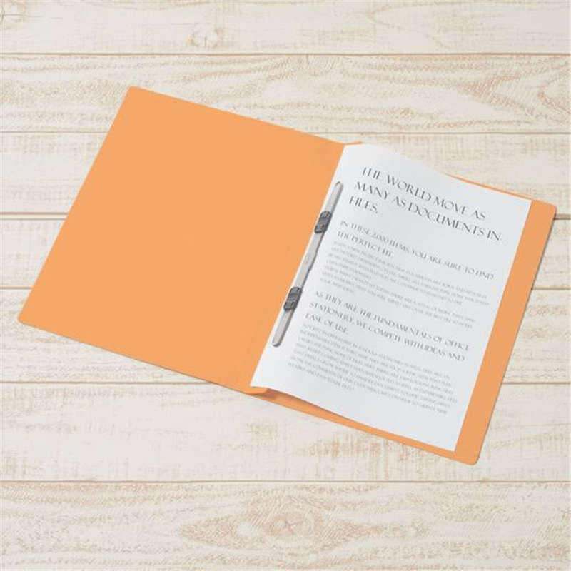 プラス フラットファイル 樹脂とじ具 A4-S オレンジ 3冊 NO.023NP 1パック（ご注文単位1パック）【直送品】