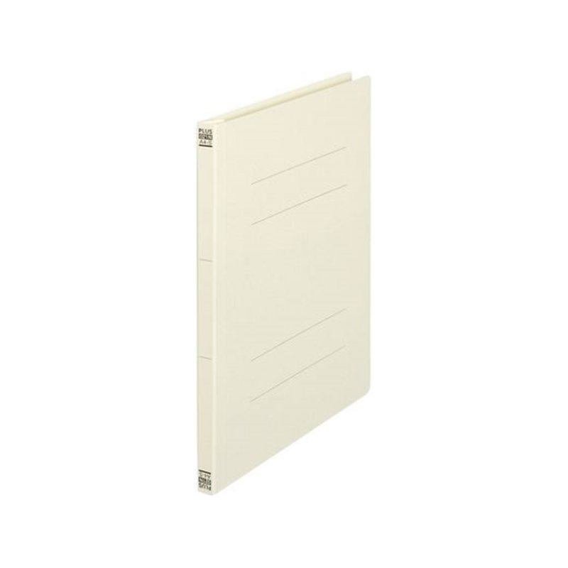 プラス フラットファイル 樹脂とじ具A4-S アイボリー 3冊 NO.023NP 1パック（ご注文単位1パック）【直送品】