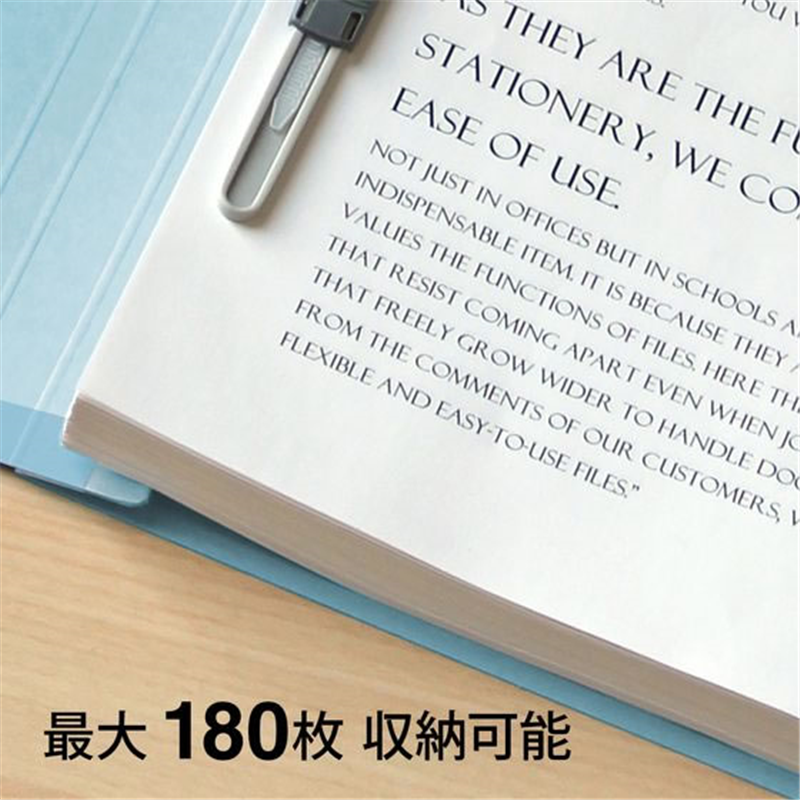 プラス フラットファイル 樹脂とじ具 A4-S ロイヤルブルー 10冊 NO.0 1パック（ご注文単位1パック）【直送品】