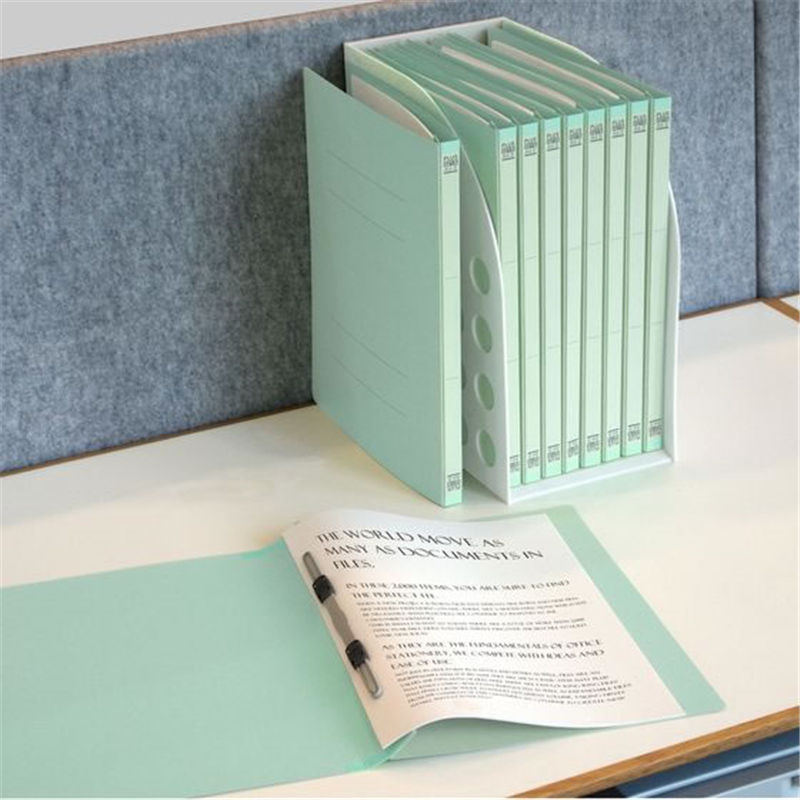 プラス フラットファイル 樹脂とじ具 10冊A4-Sブルー NO.021S／7 1パック（ご注文単位1パック）【直送品】