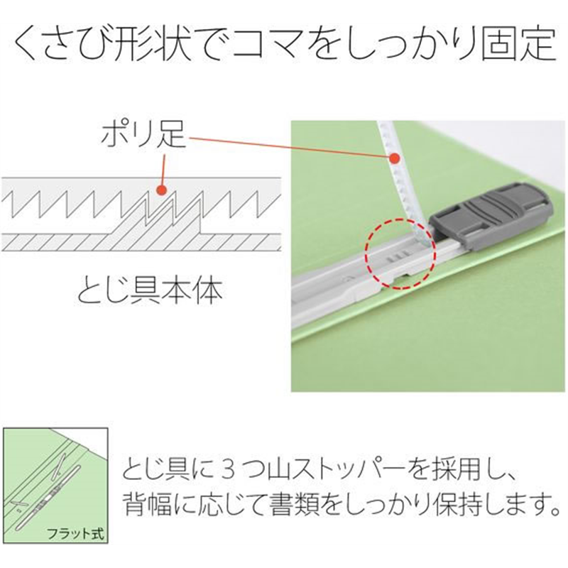 プラス フラットファイル 縦罫線タイプ B6E グリーン NO.052NT／98- 1冊（ご注文単位1冊）【直送品】