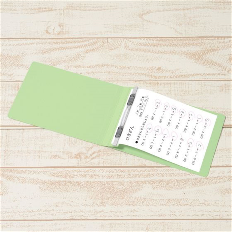 プラス フラットファイル 縦罫線タイプ B6E グリーン NO.052NT／98- 1冊（ご注文単位1冊）【直送品】