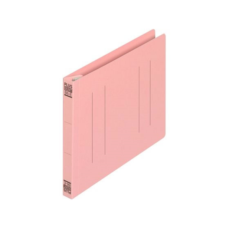 プラス フラットファイル 縦罫線タイプ B6E ピンク NO.052NT／98-2 1冊（ご注文単位1冊）【直送品】