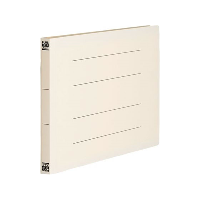 プラス PPフラットファイル A4-E アイボリー NO.122P／98-353 1冊（ご注文単位1冊）【直送品】