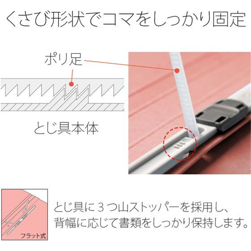 プラス PPフラットファイル B5-S B4二つ折 ピンク NO.135FP／98- 1冊（ご注文単位1冊）【直送品】