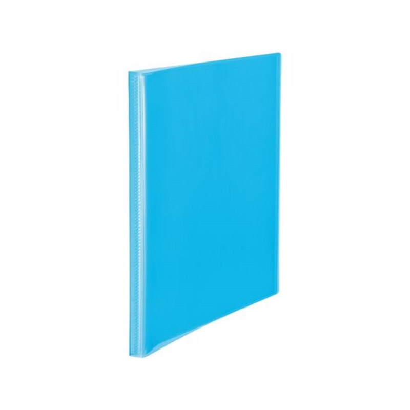 プラス シンプルクリアーファイル A4-S 40ポケット ブルー FC-240SC／98- 1冊（ご注文単位1冊）【直送品】