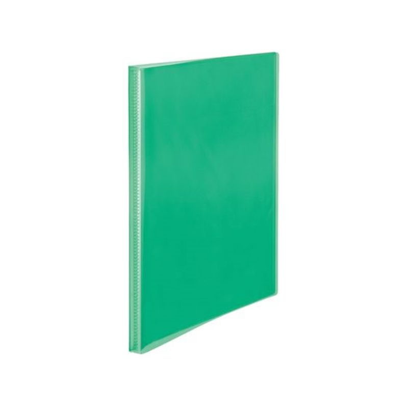 プラス シンプルクリアーファイル A4-S 40ポケット グリーン FC-240SC／98 1冊（ご注文単位1冊）【直送品】