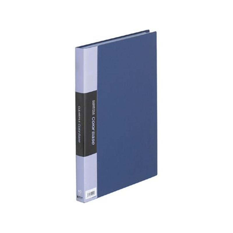 キングジム クリアーファイルカラーベースW ネイビー 132CW-NV 1冊（ご注文単位1冊）【直送品】