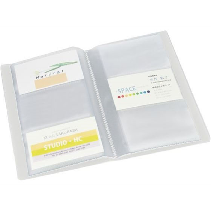 プラス クリアーファイル ハンディサイズ 120枚ファイリング FL-301NS／8 1冊（ご注文単位1冊）【直送品】