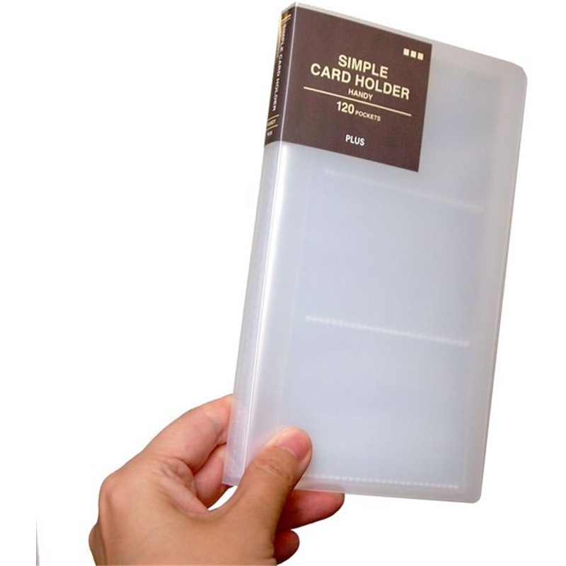 プラス クリアーファイル ハンディサイズ 120枚ファイリング FL-301NS／8 1冊（ご注文単位1冊）【直送品】