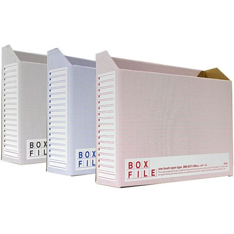 プラス ボックスファイル エコノミー 3色パック FL-099BFP／88-999 1パック（ご注文単位1パック）【直送品】