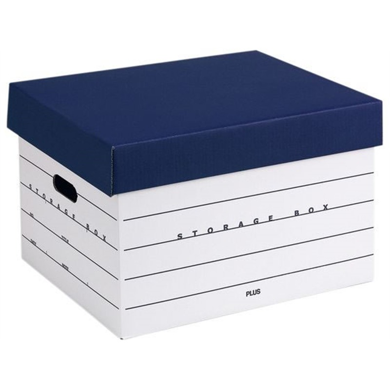 プラス ストレージボックス ネイビー DN-245／40-043 1個（ご注文単位1個）【直送品】
