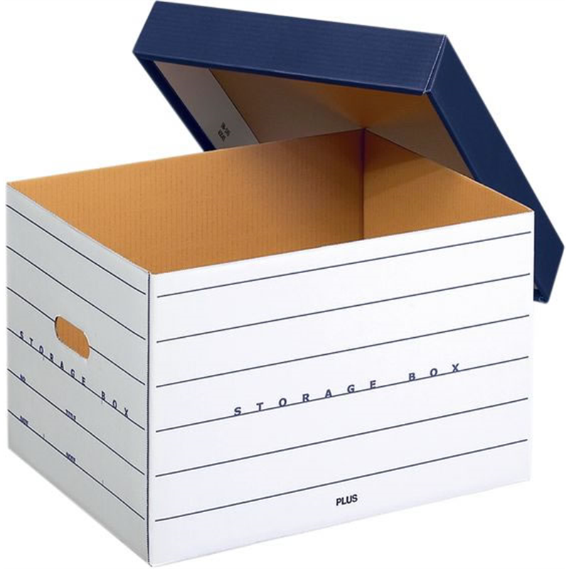 プラス ストレージボックス ネイビー DN-245／40-043 1個（ご注文単位1個）【直送品】