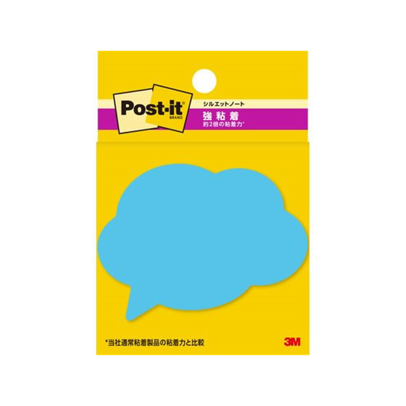 3M ポストイット ふせん 強粘着 フキダシ 50mm×69mm 3冊 SSS- 1パック（ご注文単位1パック）【直送品】