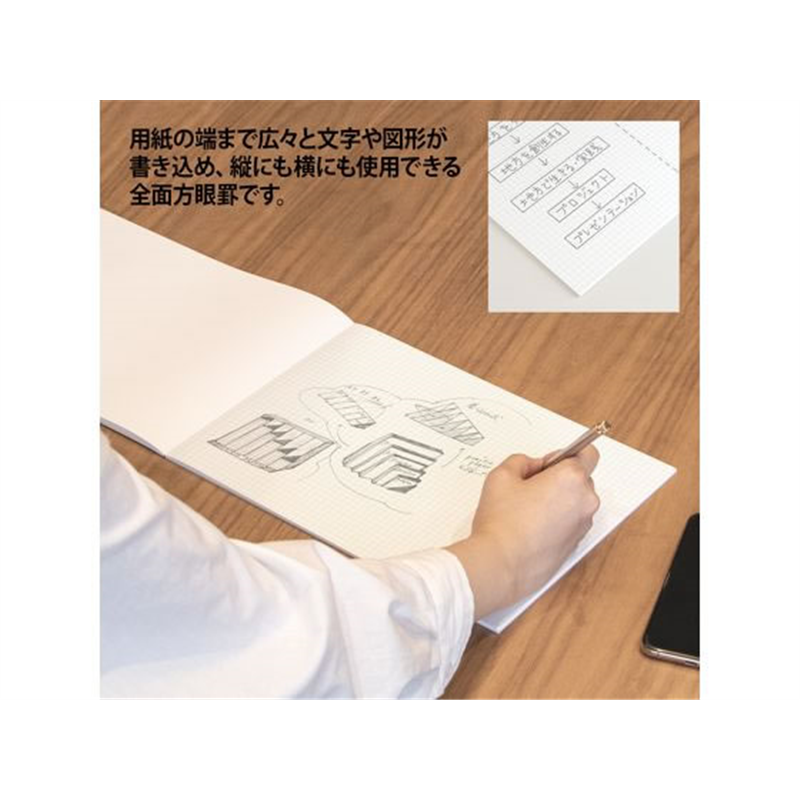 オキナ A4プロジェクトペーパー50枚 5S 5冊 PHA45P 1束（ご注文単位1束）【直送品】