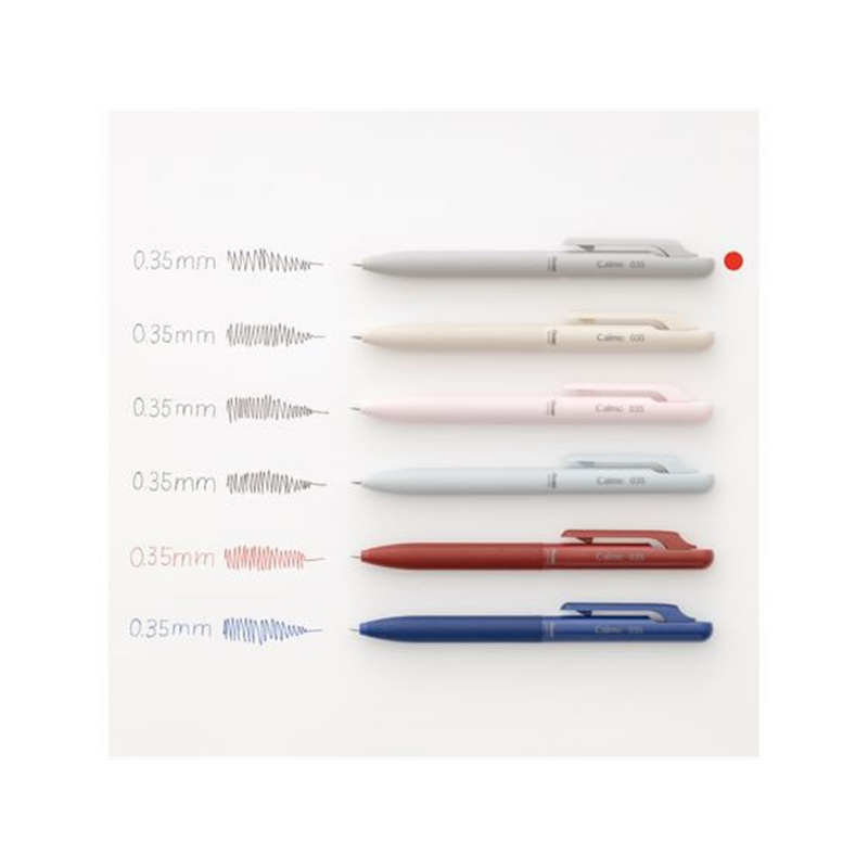 ぺんてる Calme カルム 0.35mm グレー軸 黒 BXA103N-A 1本（ご注文単位1本）【直送品】