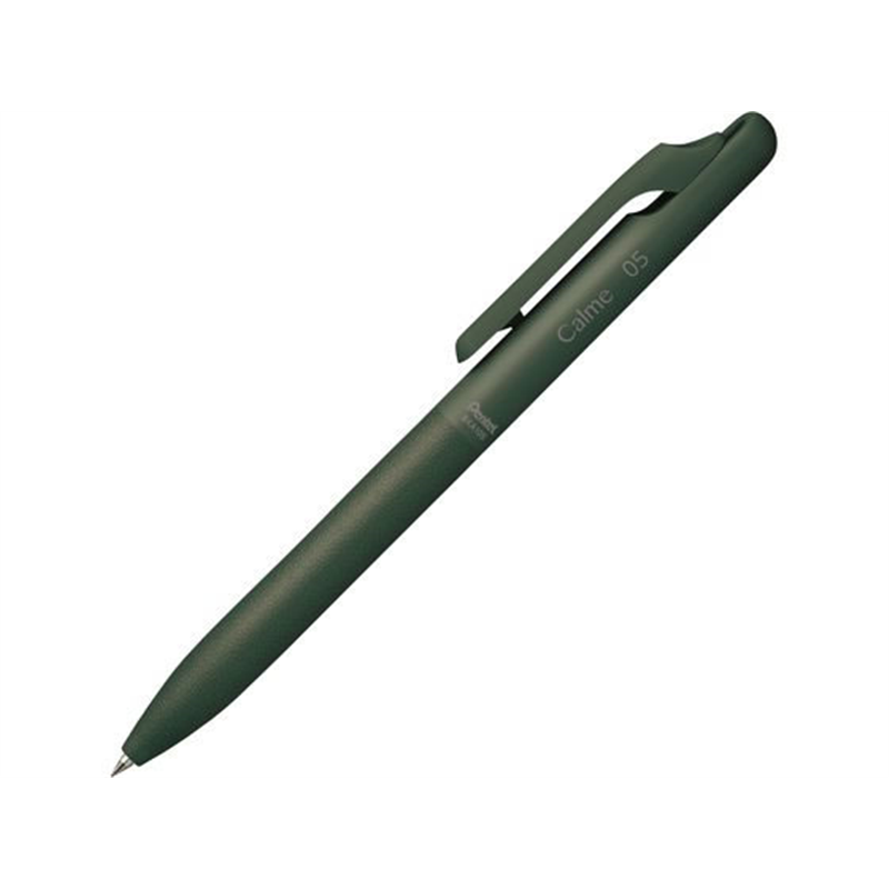 ぺんてる Calme カルム 0.5mm ダークグリーン軸 黒 BXA105D2-A 1本（ご注文単位1本）【直送品】