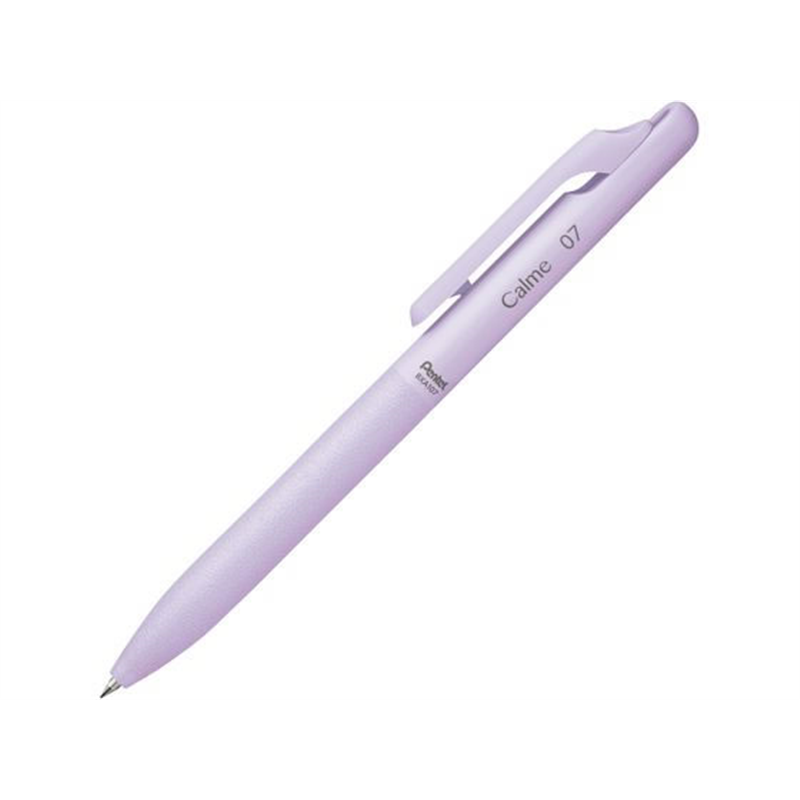 ぺんてる Calme カルム 0.7mm パープル軸 黒 BXA107V-A 1本（ご注文単位1本）【直送品】
