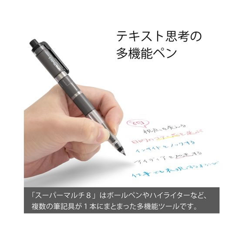 ぺんてる SUPER Multi8 スーパーマルチ8セット XPH803ST 1セット（ご注文単位1セット）【直送品】