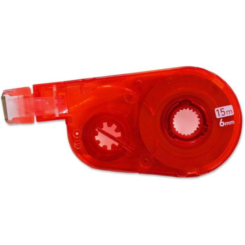 プラス ホワイパースイッチ 交換テープ6mm レッド WH-1516R／50-13 1個（ご注文単位1個）【直送品】