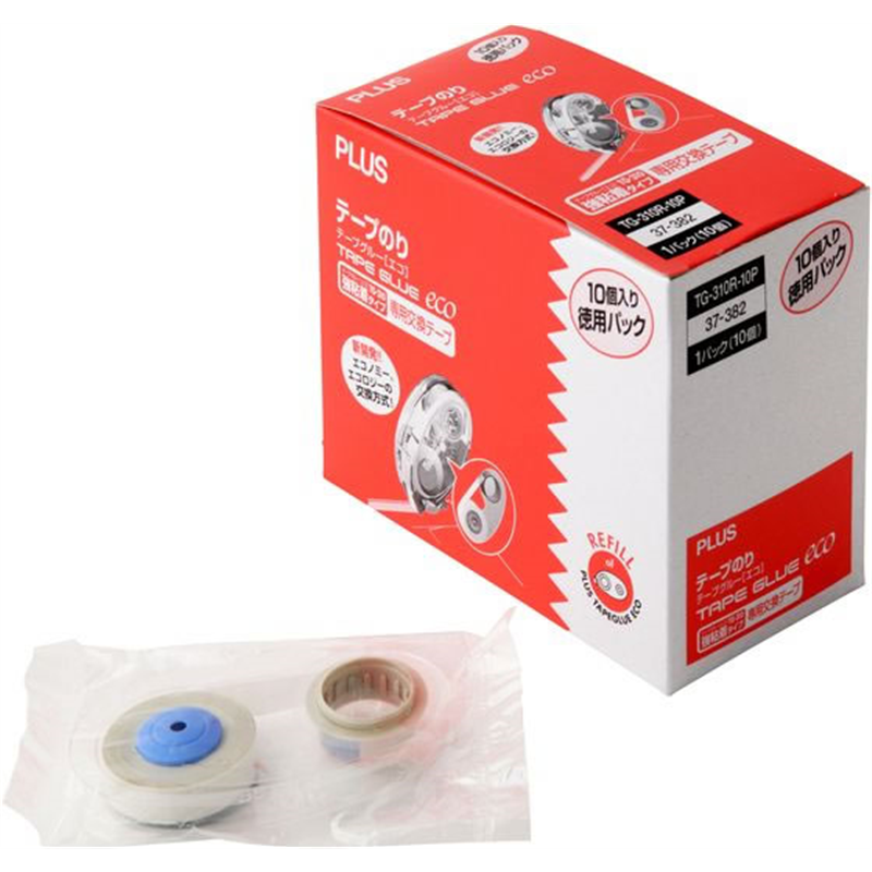 プラス テープグルーエコ 交換テープ徳 10個 TG-310R-10P／37- 1パック（ご注文単位1パック）【直送品】