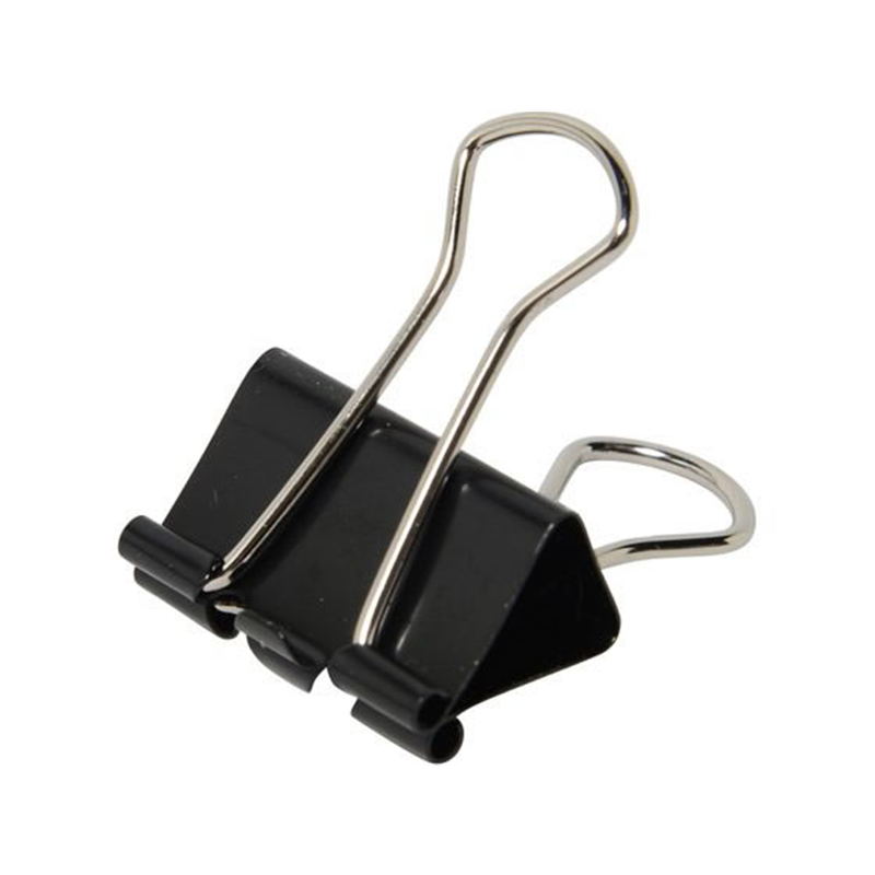 プラス ダブルクリップ 箱入 中 黒 10個入 CP-104／35-475 1箱（ご注文単位1箱）【直送品】